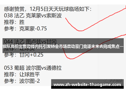 狼队高价出售边锋内托引发转会市场震动豪门竞逐未来去向成焦点一